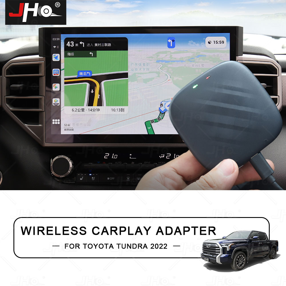 JHO – adaptateur CarPlay pour Toyota Tundra 2022 2023, boîtier de Navigation pour écran de voiture, Plug And Play, Original n° 1