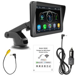 Lecteur vidÃ©o de limitation d'autoradio universel, Carplay sans fil, Android, Ã©cran tactile automatique, pare-soleil, 7 pouces, 5300 small picture n° 3