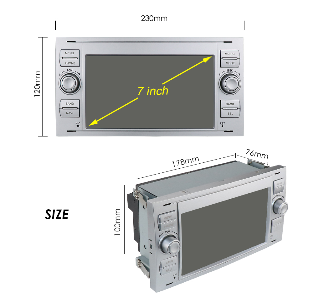 Autoradio 32G Android 12 pour Ford Mondeo S-max Focus C-MAX Galaxy Kuga Fi.C. ATIC ktallergique Auto StÃ©rÃ©o Audio GPS 2DIN n° 5