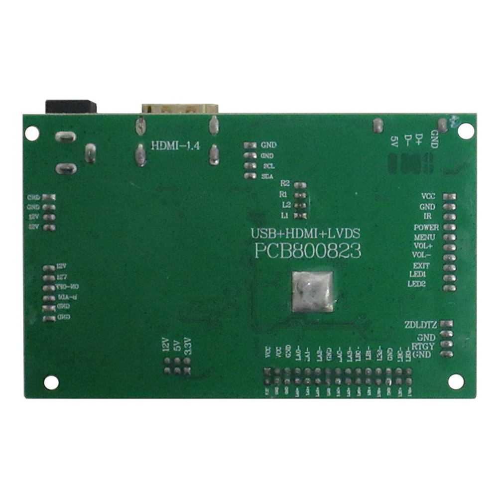 Carte de commande de pilote d'Ã©cran d'affichage LCD bricolage, disque U, compatible HDMI, moniteur Raspberry Gels Pi Mini PC, 13.3 pouces, 1600x900 n° 6