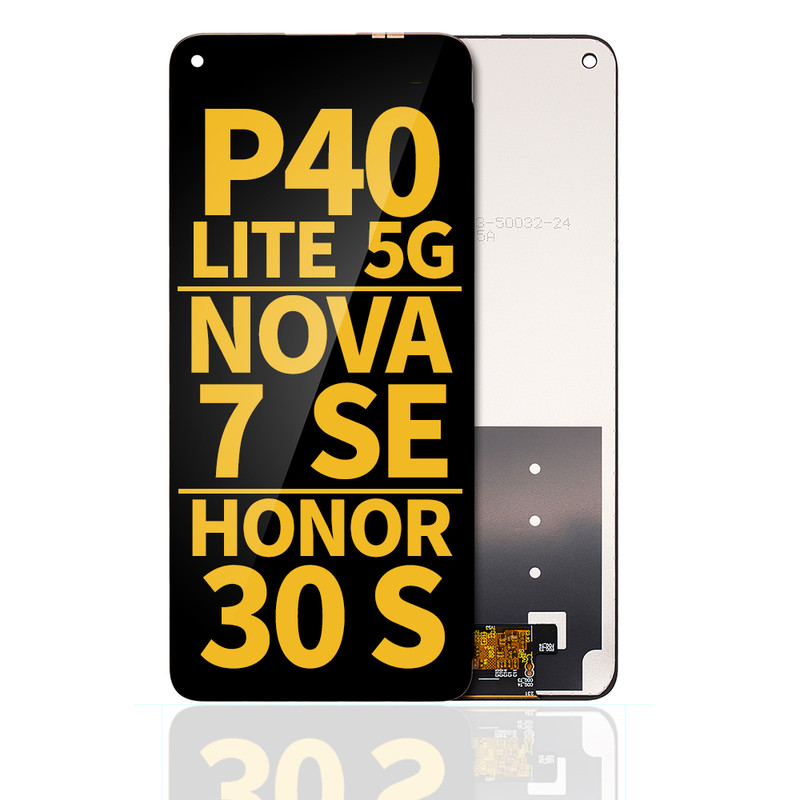 Ã‰cran LCD Remis Ã  Neuf Sans Cadre, Noir, pour Huawei P40 Lite 5G / Nova 7 SE / Honor 30S n° 1