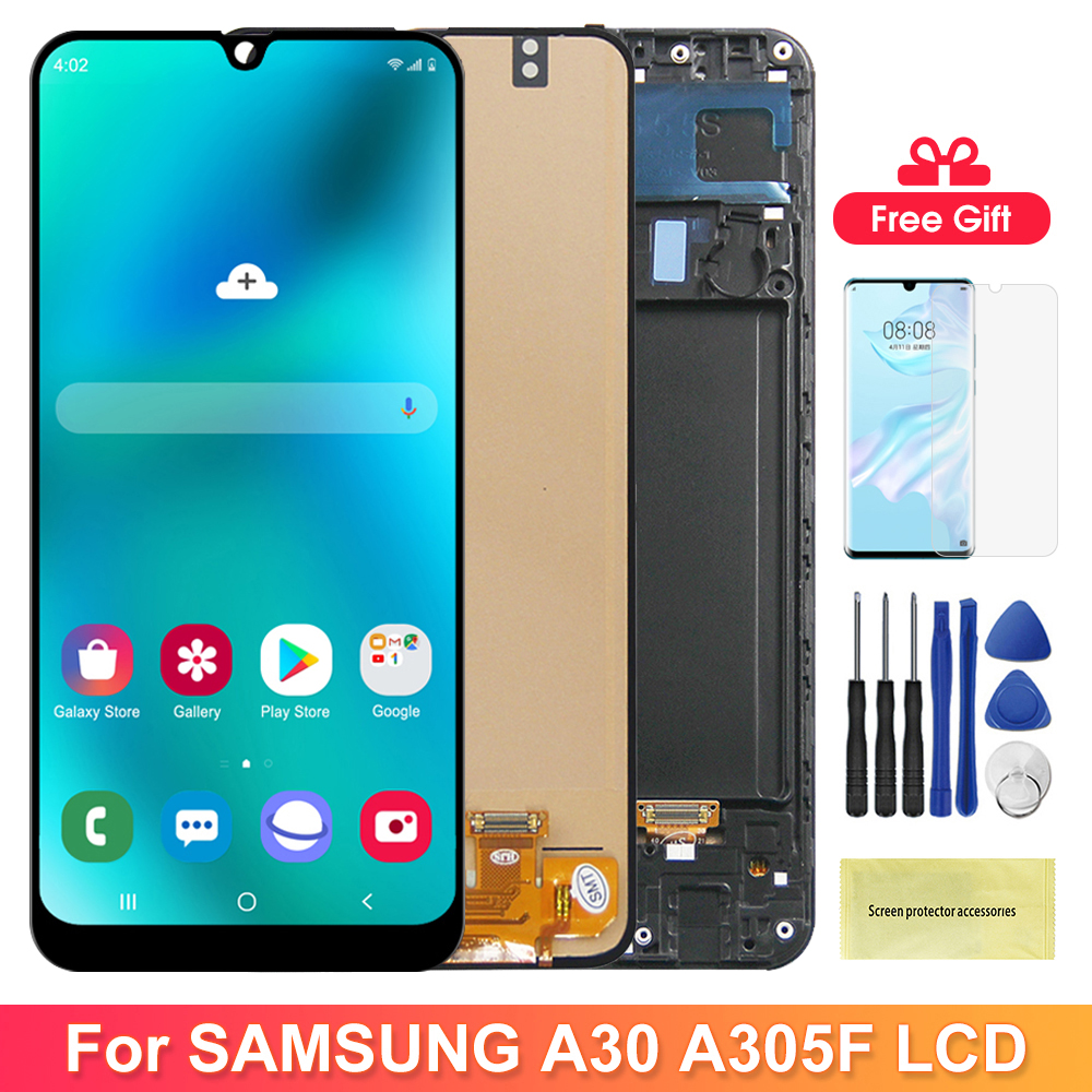 AAA + qualitÃ© A30 SM-A305F/DS A305ight/DS Ã©cran d'affichage avec cadre pour Samsung Gaxlay A30 LCD Ã©cran tactile HÃ©bergements eur piÃ¨ces n° 1