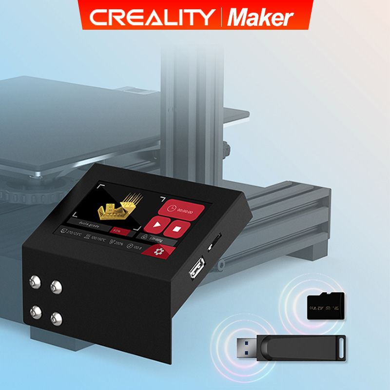 Creality Ender-3 3D Pad Mini 4.3 amaran Ã‰cran Kit Intelligent biomGcode ModÃ¨le Preview trempÃ© pour Ender-3 Pro/3 V2 32 bits Carte MÃ¨re n° 1