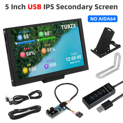 Ã‰cran LCD secondaire IPS USB Type C, ordinateur, CPU, GPU, RAM, HDD 800x480, USBC, moniteur compatible NO HDMI, NO AIDA64, 5 pouces small picture n° 1