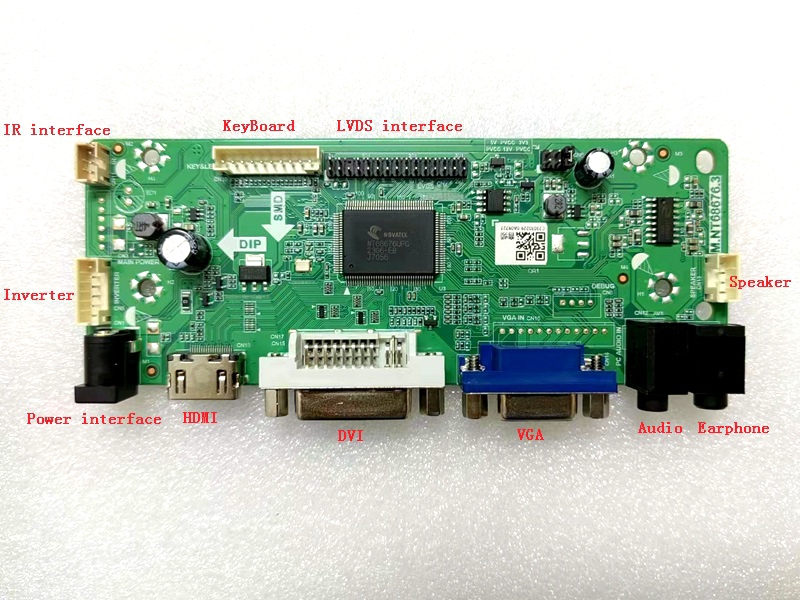 Yqwsyxl Kit de moniteur de carte de contrÃ´le pour LTN133AT23 801 LTN133AT23-801 HDMI + DVI + VGA LCD Ã©cran LED pilote de carte contrÃ´leur n° 3