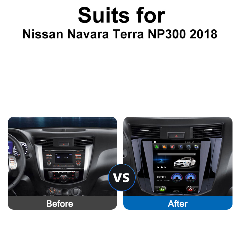 Autoradio Android 12 avec Ã‰cran Vertical de 9.7 Pouces, Navigation GPS, StÃ©rÃ©o, Lecteur de Limitation, pour Nissan Navara Terra NP300 2018 n° 3