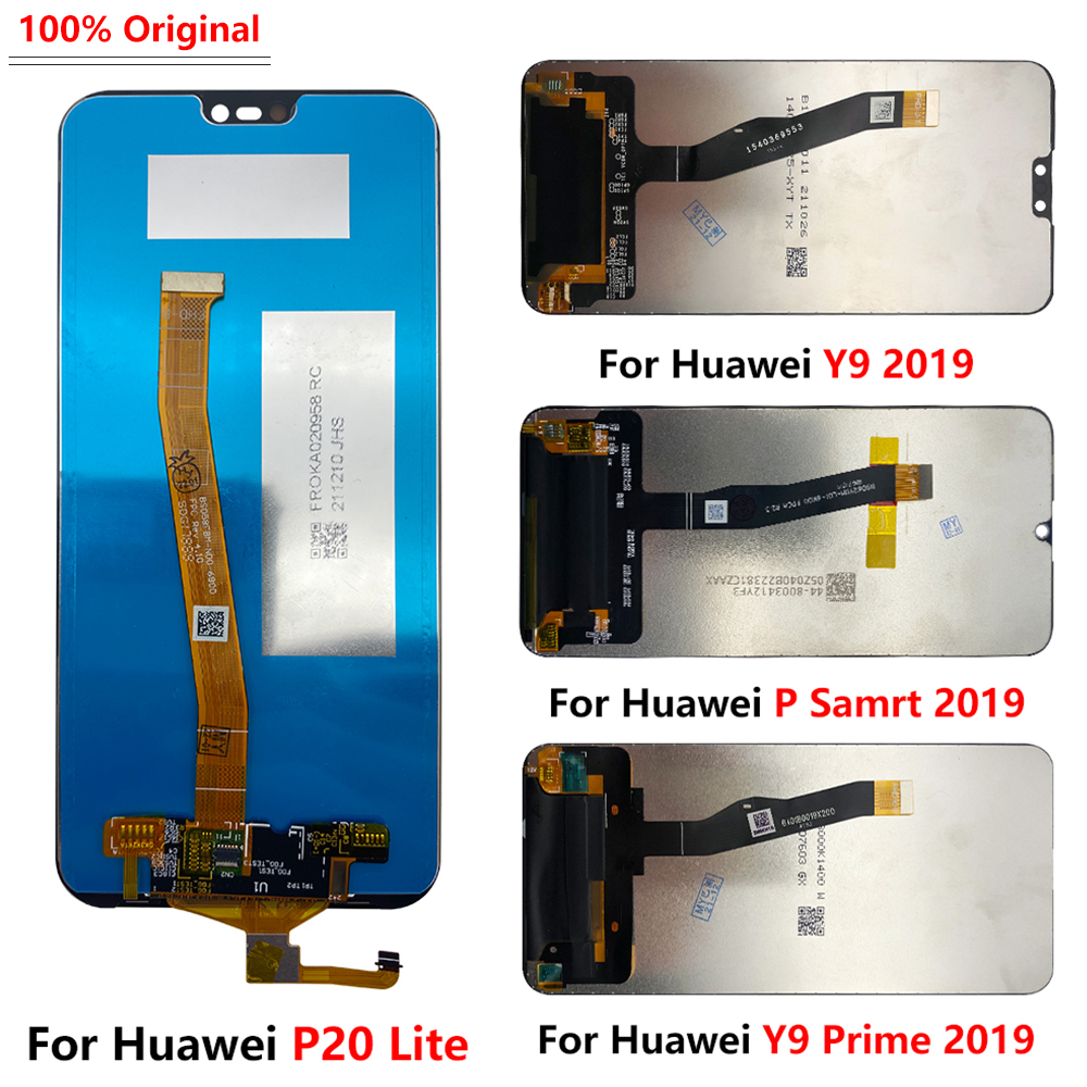 Bloc Ã©cran tactile LCD, piÃ¨ce de rechange, pour Huawei P20 P30 Lite P Smart 100% Y9 Prime 2019, 2019 testÃ© n° 1