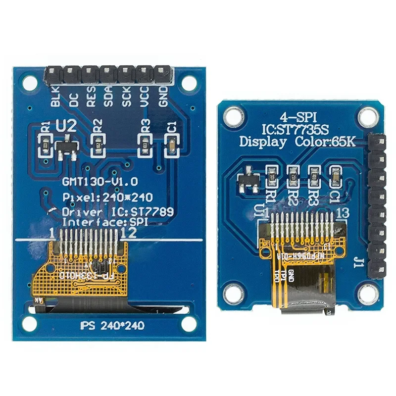 Ã‰cran TFT pour Ardu37, 0.96 / 1.3 pouces, IPS 7P Ã©ventuelles I HD 65K, document complet, technologie LCD ST7735, lecteur IC 80x1.44 (non OLED), 160 pouces n° 2