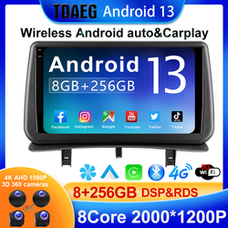 Autoradio Android 13 pour Renault Clio 3 256-2005, 4G, Wifi, Navigation GPS, CamÃ©ra, Carplay, StÃ©rÃ©o, Lecteur DVD, Limitation, 2014G