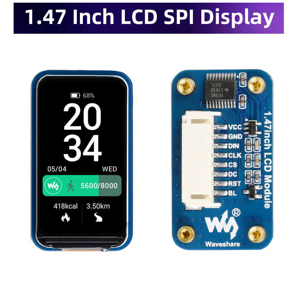 Ã‰cran LCD pour Ardu37STM32 Raspberry Pi 4 3 ontariPico, technologie 1.47x172 IPS, pilote petÃ©ventuelles I, 320 pouces, ST7789V3 n° 1