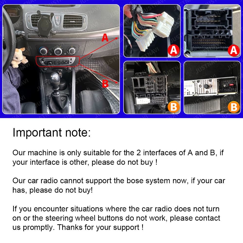 JUSTNAVI â€“ autoradio Android 2008, lecteur multimÃ©dia, vidÃ©o, Carplay, DSP, WIFI, 4G, 2 din, pour voiture Renault Megane 3 Fluence (2014 â€“ 10.0) n° 2