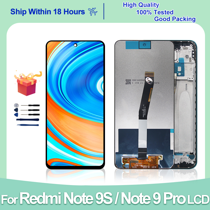 Ã‰cran LCD de rechange pour Xiaomi Redmi Note 9 Pro, 6.67 pouces, M2003J6B2G, M2003J6A1G n° 1