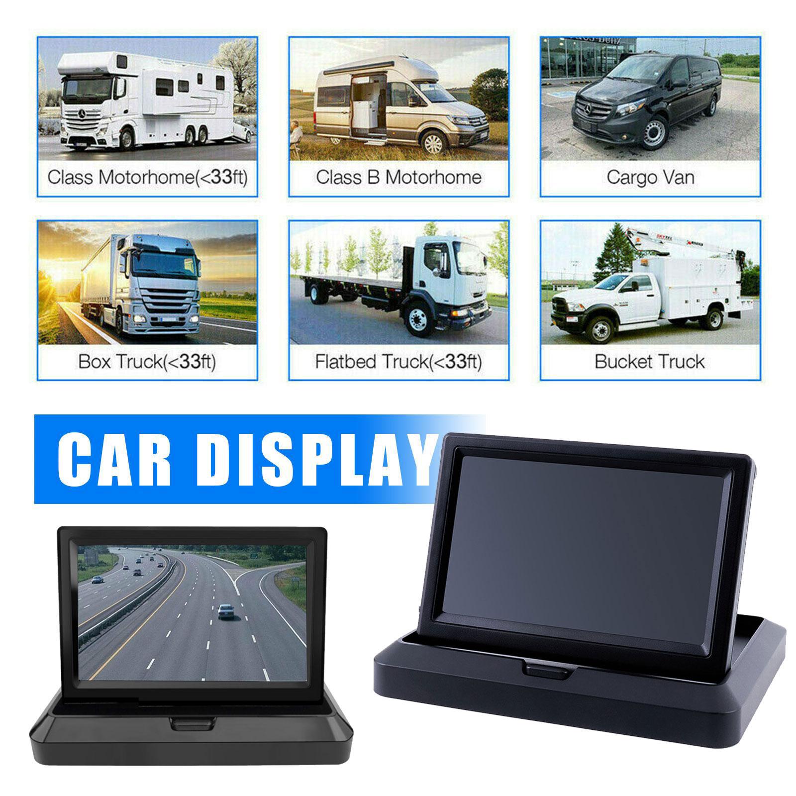 Ã‰cran de moniteur de voiture de 5.0 pouces pour camÃ©ra de recul, Ã©cran LCD TFT, couleur numÃ©rique HD, Ã©cran HD de 5.0 pouces, aide au stationnement arriÃ¨re n° 3