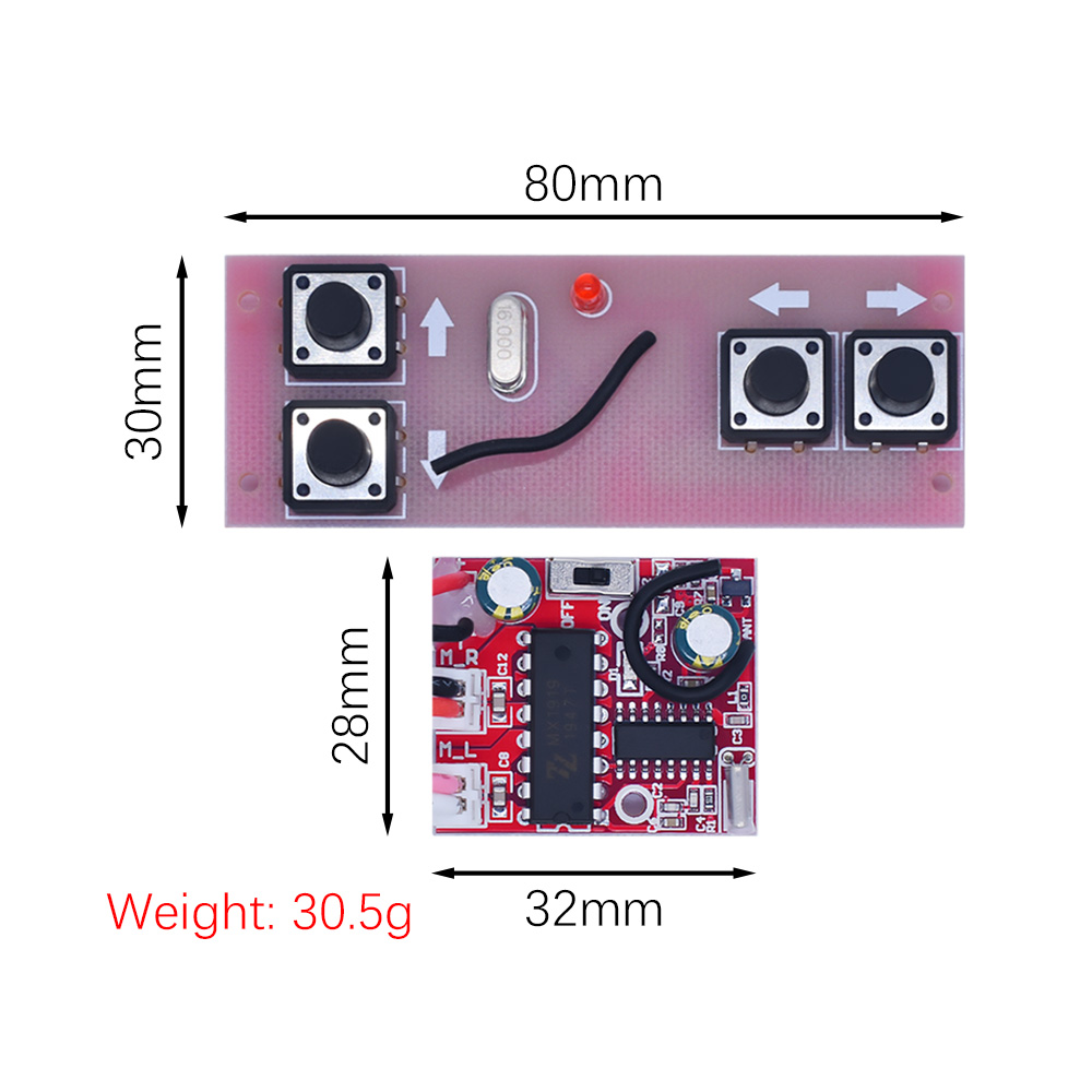 Ensemble rÃ©cepteur de tÃ©lÃ©commande sans fil, modÃ¨le de jouet, 4 canaux, 2.4G n° 5