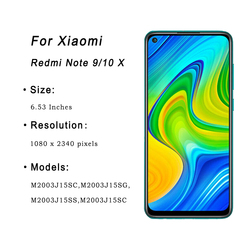 Ã‰cran LCD de remplacement, 6.53 pouces, 4G, pour Xiaomi Redmi Note 9, Original small picture n° 2