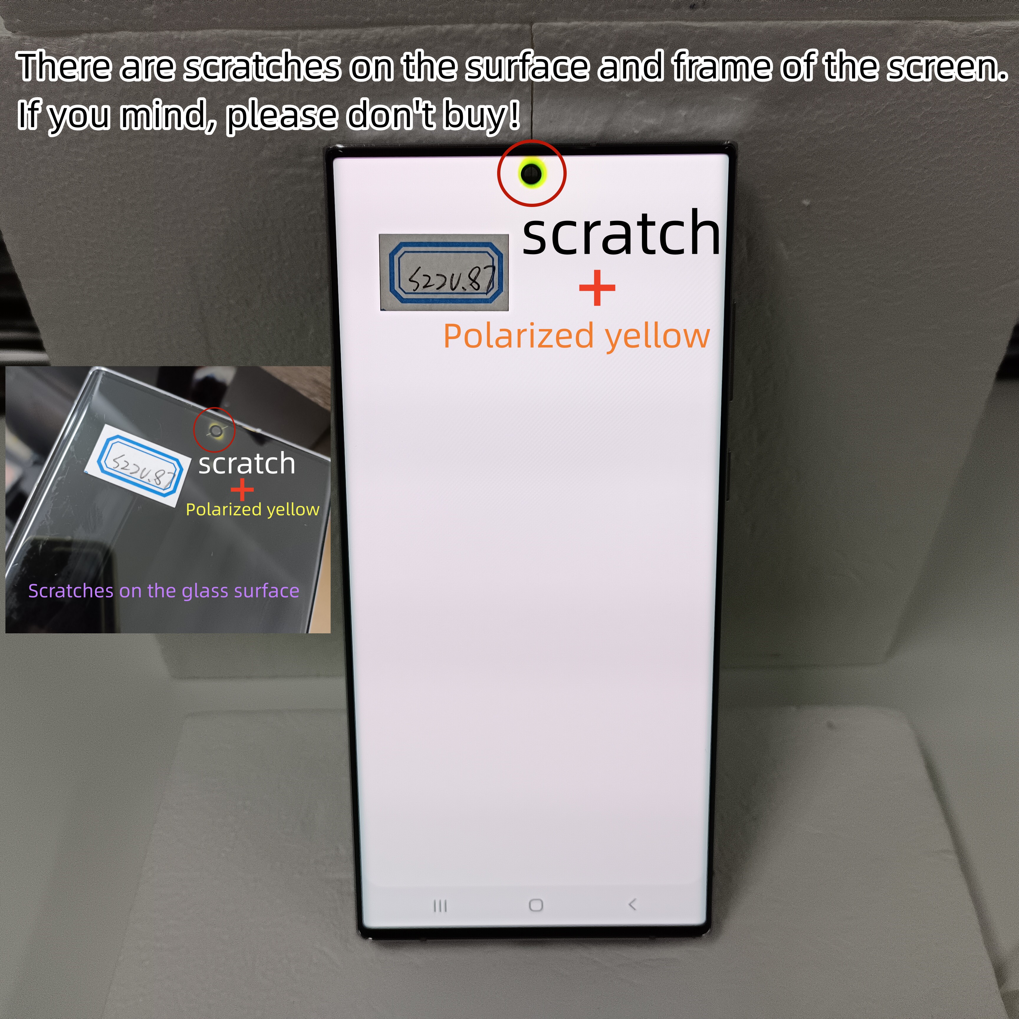 Écran tactile LCD avec châssis pour Samsung Galaxy S22 Ultra 5G S908B S908U, original, 6.8 n° 6