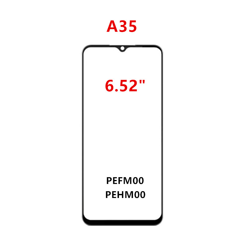 Verre extÃ©rieur pour OPPO A31, A33, A35, A36, A53, A54, A55, A55S, A54S, Ã©cran tactile, panneau avant, Ã©cran LCD, rÃ©paration, piÃ¨ces de rechange, OCA n° 4