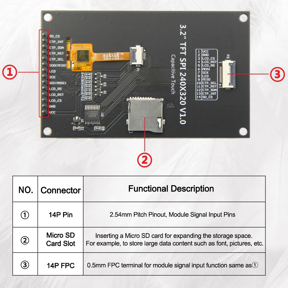 Ã‰cran Tactile LCD TFT pour Ardu37Mega2560 FT6336U ILI9341V, 2.8/3.2/3.5, Technologie d'Affichage, SÃ©rie Ã©ventuelles I, 240x320 n° 6