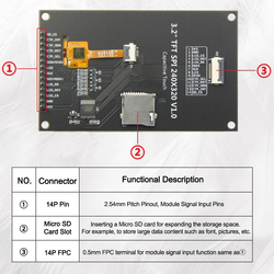 Ã‰cran Tactile LCD TFT pour Ardu37Mega2560 FT6336U ILI9341V, 2.8/3.2/3.5, Technologie d'Affichage, SÃ©rie Ã©ventuelles I, 240x320 small picture n° 6