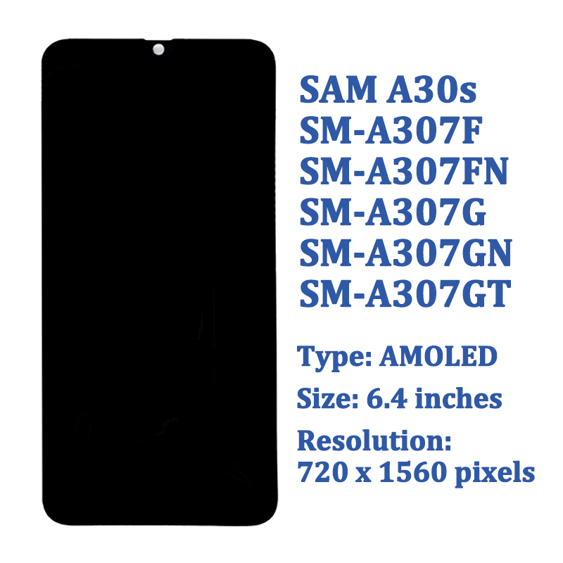 Bloc Ã©cran tactile LCD Super AMOLED de remplacement, 6.4 pouces, pour Samsung Galaxy A30s A307F A307G n° 2