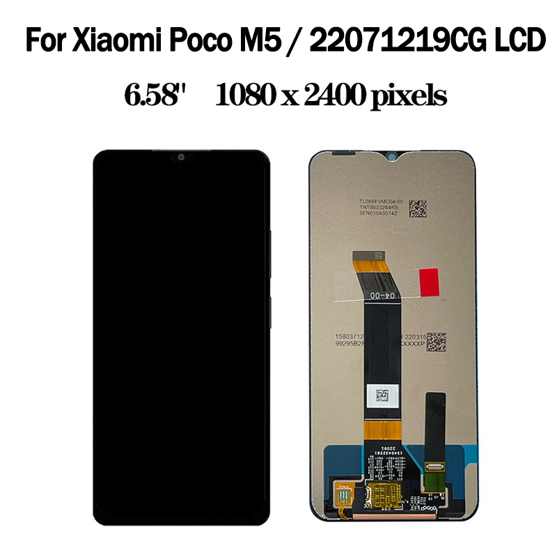 Ensemble écran tactile LCD de remplacement, 6.58 pouces, pour Xiaomi Pheads M5, PocoM5 22071219CG, original n° 2