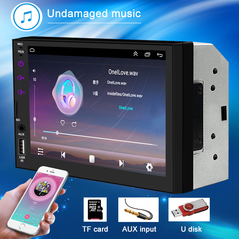 Lecteur automatique Android Carplay MP5 Full Touch, Ã©cran tactile HD, USB, Bluetooth, carte TF, camÃ©ra HD barrage, 7 pouces n° 3