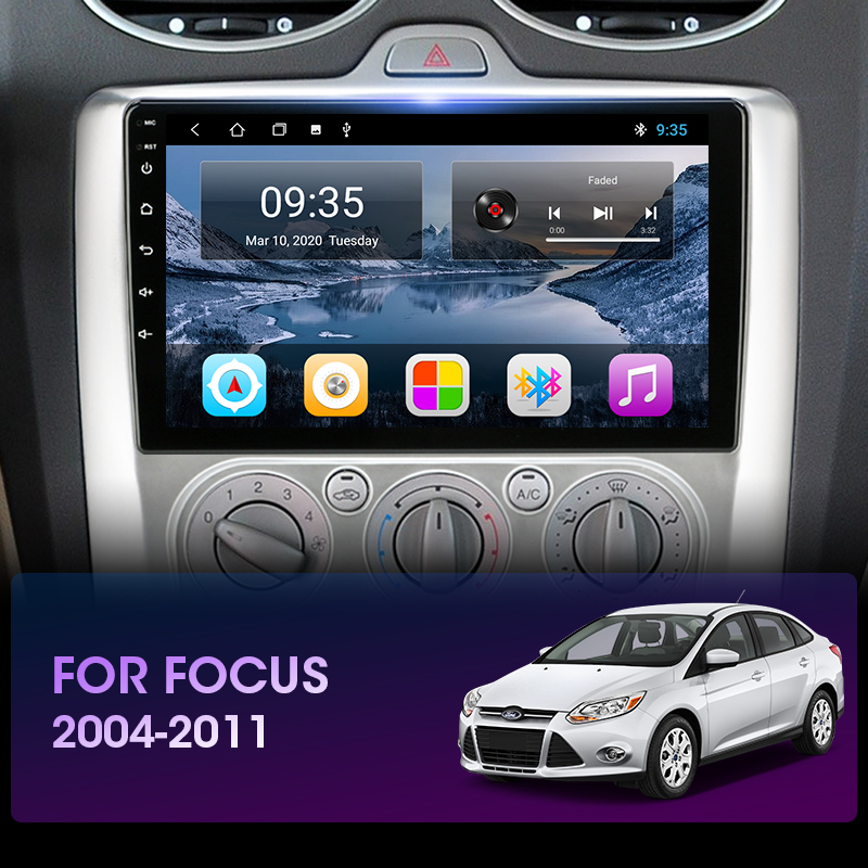 JMCQ-Autoradio pour Ford Focus, Android 11, 2Din, Exi Stuff, AT 2004-2011, Limitation First, GPS Navigation, 4G, WiFi, Carplay Head Unit n° 4