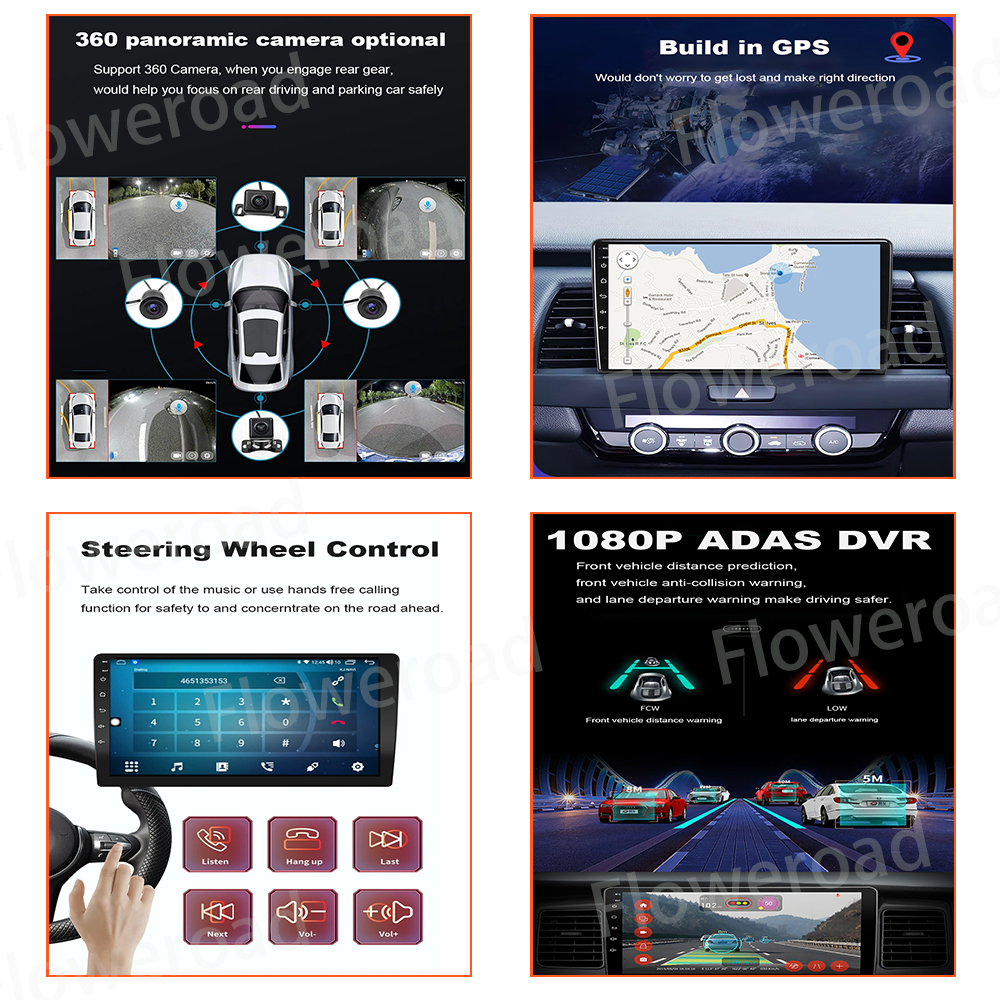 Autoradio 9 , Android 13, navigation GPS, Carplay, BTpig 5, WiFi, systÃ¨me d'aide Ã  la lecture vidÃ©o, pour voiture Renault Clio 4, BH98, SHIRT 98 (2012-2015) n° 4