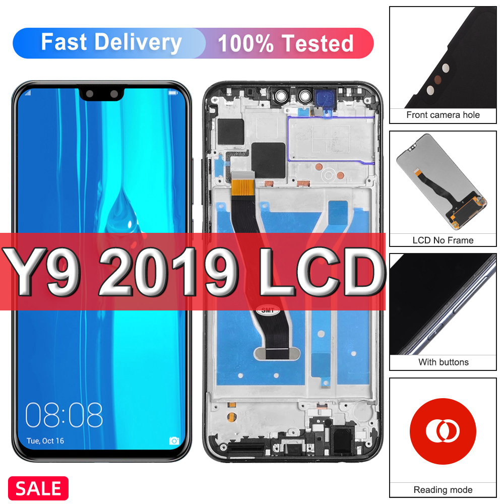 6.5 Original Pour Huawei Y9 2019 LCD Ã‰cran Tactile Pour Huawei Y9 2019 JKM-LX1, JKM-LX2, JKM-LX3 RÃ©paration D'affichage, avec Cadre n° 1