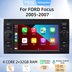 Autoradio Android 12 pour Ford Focus 2, 2Din, Ford Fi.C. Mondeo 4, C-Max, S-Max, ktATIC, Kuga, StÃ©rÃ©o, Limitation, GPS Navi Audio