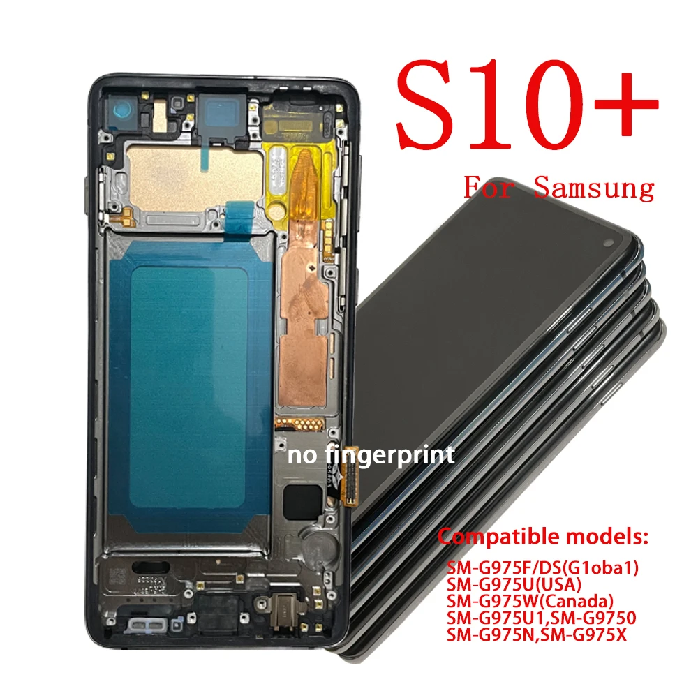 Ã‰cran tactile LCD TFT de remplacement avec chÃ¢ssis, pour Samsung Galaxy S10 Plus S10 + n° 1