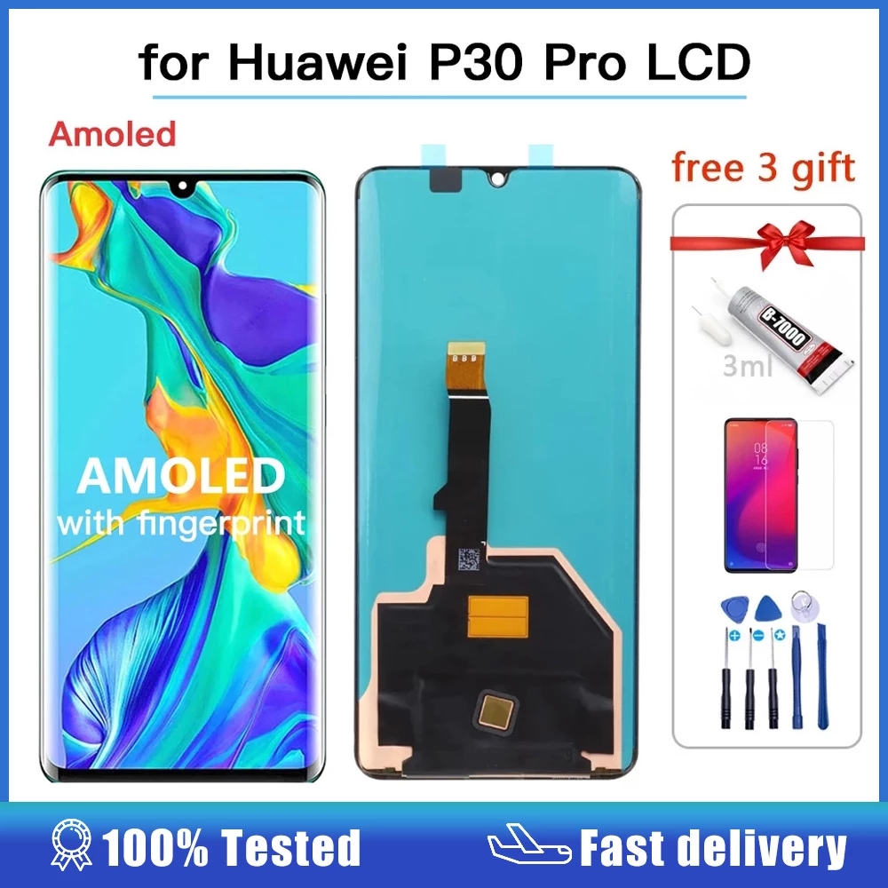 AMOLED LCD d'origine pour Huawei P30 Pro Ã©cran LCD Ã©cran tactile HÃ©bergements eur assemblÃ©e VOG-L29 VOG-L09 VOG-L04 affichage P30Pro P30 n° 1