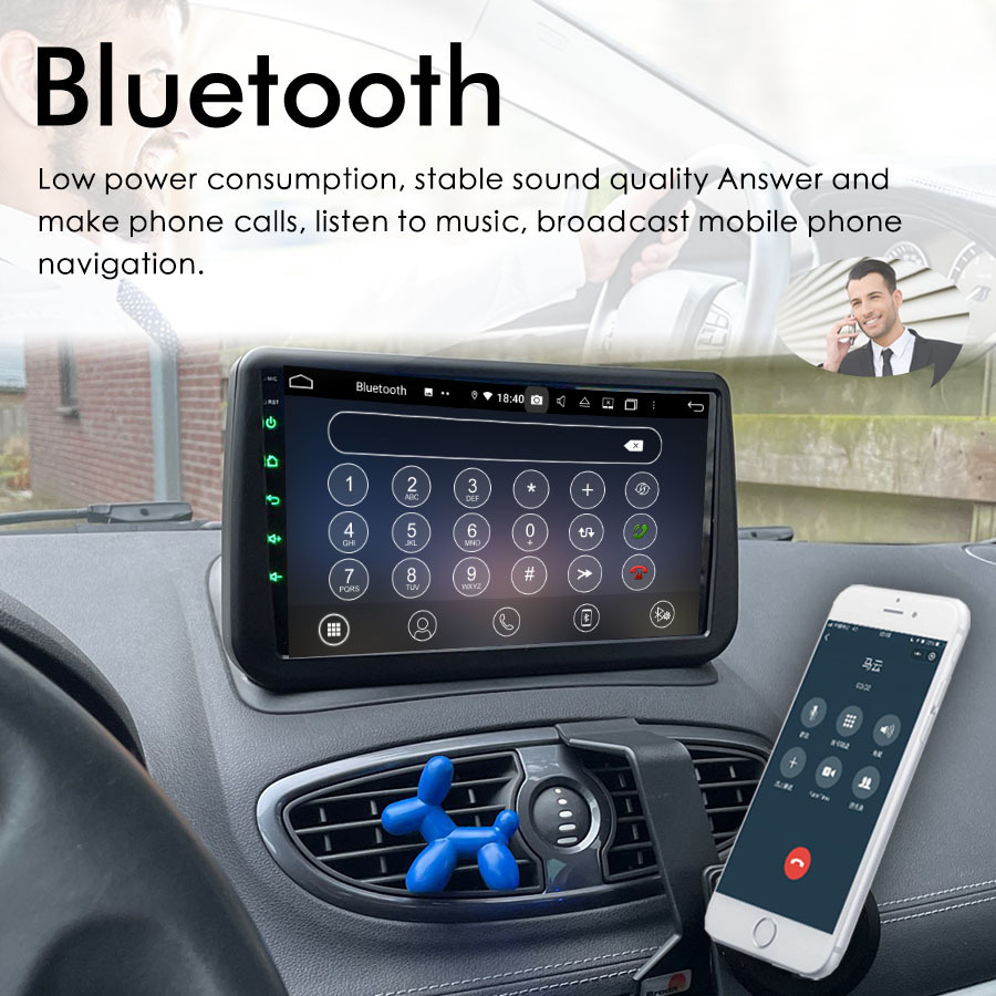 Autoradio Android 13 avec Navigation GPS et Ã‰cran Tactile, Lecteur VidÃ©o, StÃ©rÃ©o, 2DIN, 2006 Go, Limitation de Voiture, pour Renault Clio 3, 128 n° 4