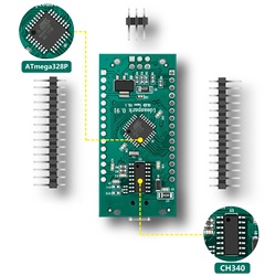 CharacterV3.0, CharacterBoard ATmega328P CH340 Ã‰cran OLED 0.91 en effet intÃ©grÃ©, 128x32 SSD1306 IIC I2C Compatible avec Ardu37CharacterV3.0 small picture n° 5