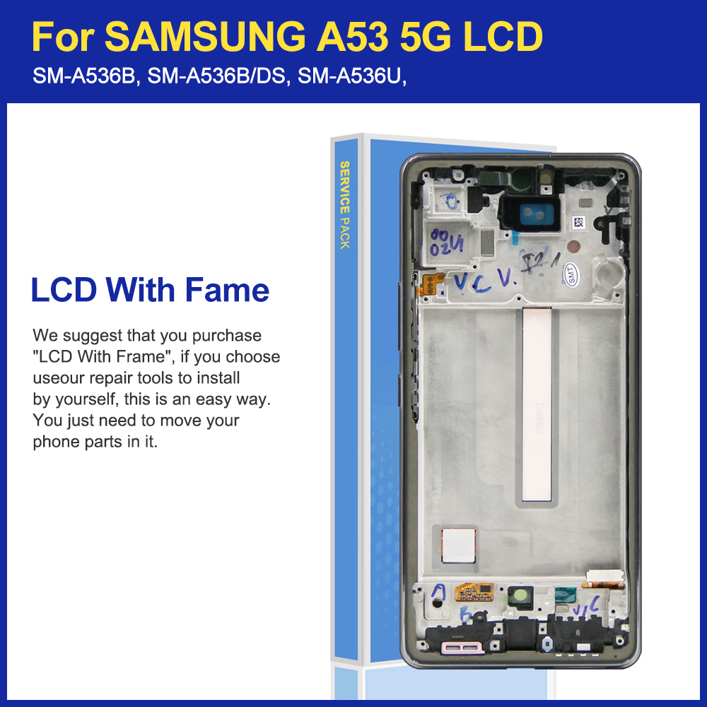 Ensemble Ã©cran tactile LCD, 6.5 original, pour Samsung Galaxy A53 5G A536 A536B A536U n° 6