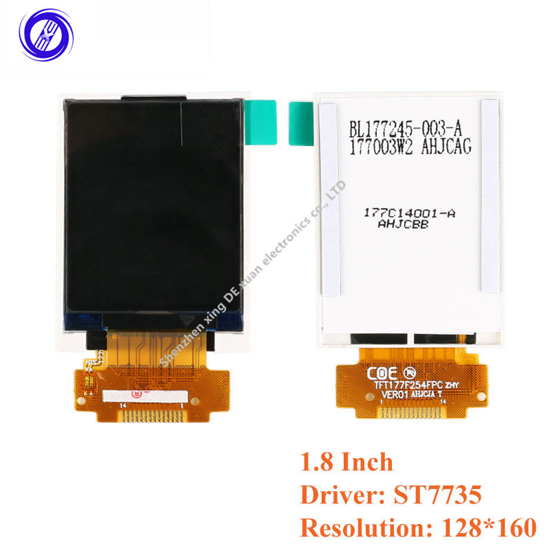 Module d'affichage LCD Ã  Ã©cran nu TFT, lecteur ST7735 ILI9225 ILI9341 Interface SPI 1.44x1.8 2.0x2.2, 2.4/2.8/128 pouces n° 3