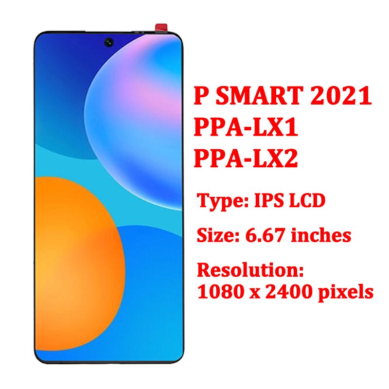 Nouvel Ã©cran LCD d'origine pour Huawei P Smart 2021 PPA-LX1 LX2 LCD Ã©cran tactile HÃ©bergements eur pour Huawei Y7A Honor X10 Lite assemblage n° 2