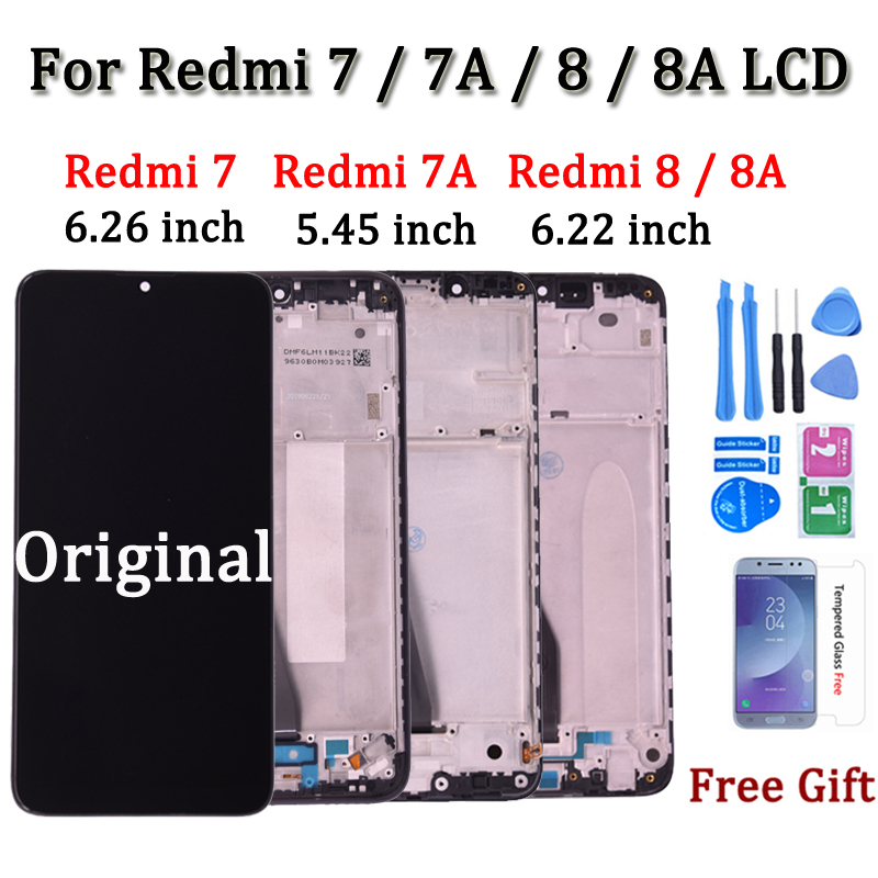 PiÃ¨ces de rechange d'Ã©cran tactile d'affichage Ã  cristaux liquides, panneau de HÃ©bergements eur, Xiaomi Redmi 7, 7A, 8, 8A, Original n° 1