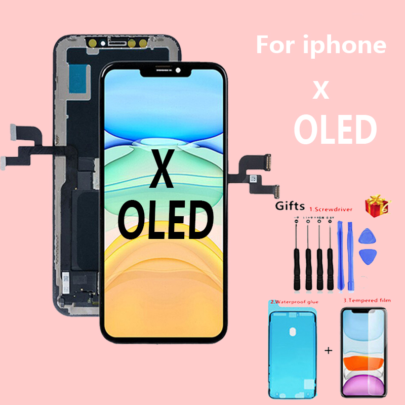 Ensemble Ã©cran tactile LCD OLED de remplacement, 3D Touch, pour iPhone X, Poly, XS, 11pro, 11proma, XS Max n° 1