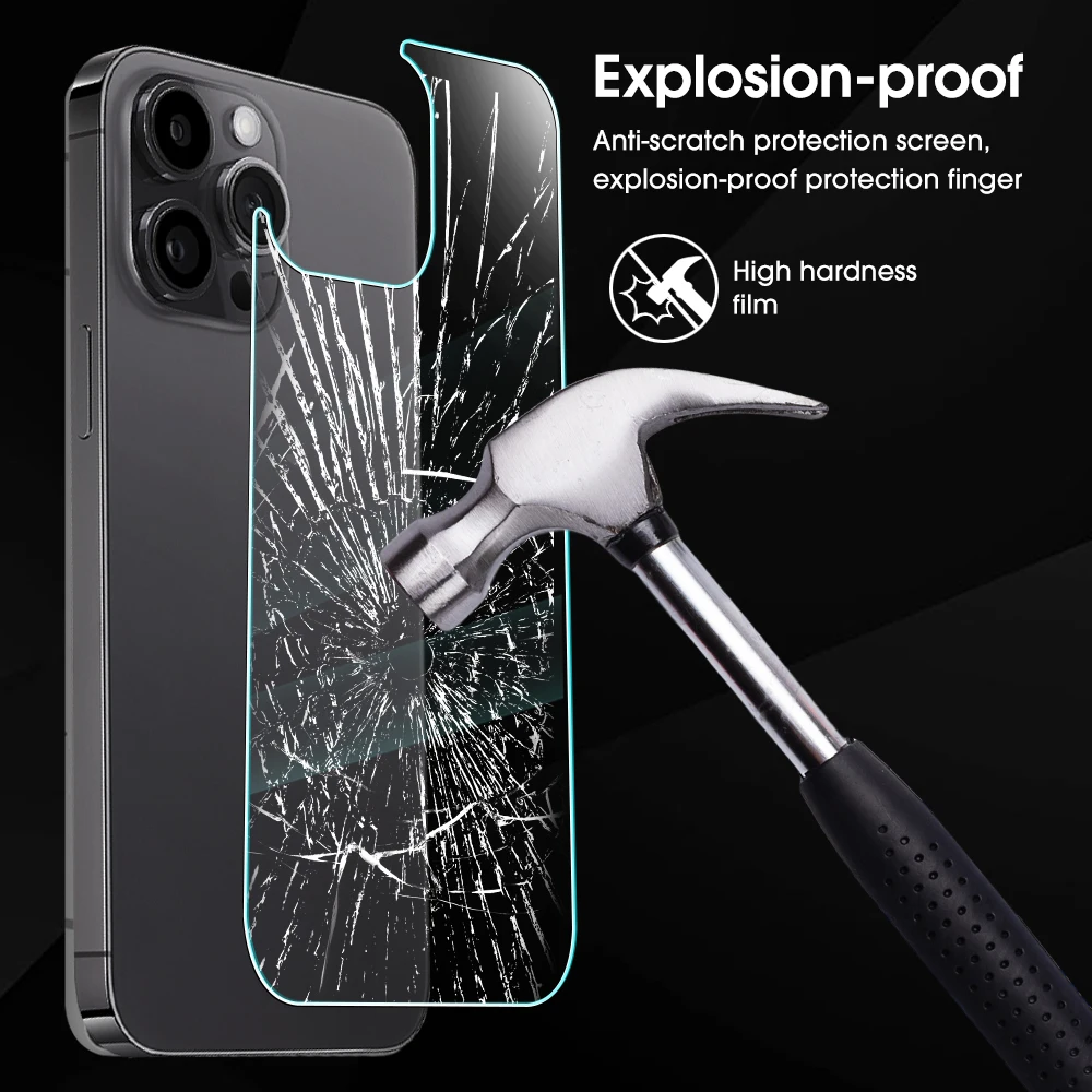 Film de protection d'Ã©cran en verre pour iPhone, verre arriÃ¨re pour iPhone 15, 14 Plus, 13, 12 Pro Max, Mini, Film de protection pour iPhone15, 15PM, 14 ProMax, Guatemala n° 4