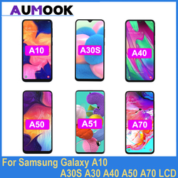 Ensemble Ã©cran tactile LCD AMOLED, avec chÃ¢ssis, pour Samsung Galaxy A10 A30S A40 A50 A505F Aaffair A71, original