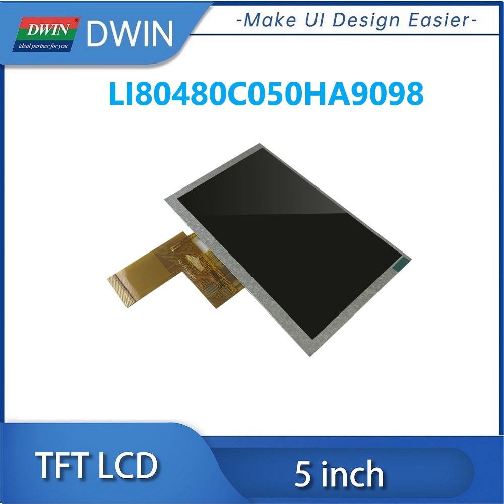 DWIN-Ã‰cran LCD TFT IPS avec Wild RVB, Haute LuminositÃ©, 5 Pouces, 900nit, 800x480, LI80480C050HA9098 n° 5