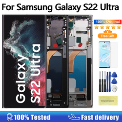 6.8 nouvel écran OLED pour Samsung Galaxy S22 Ultra 5G LCD écran tactile numériseur assemblée pour Samsung S22 Ultra affichage