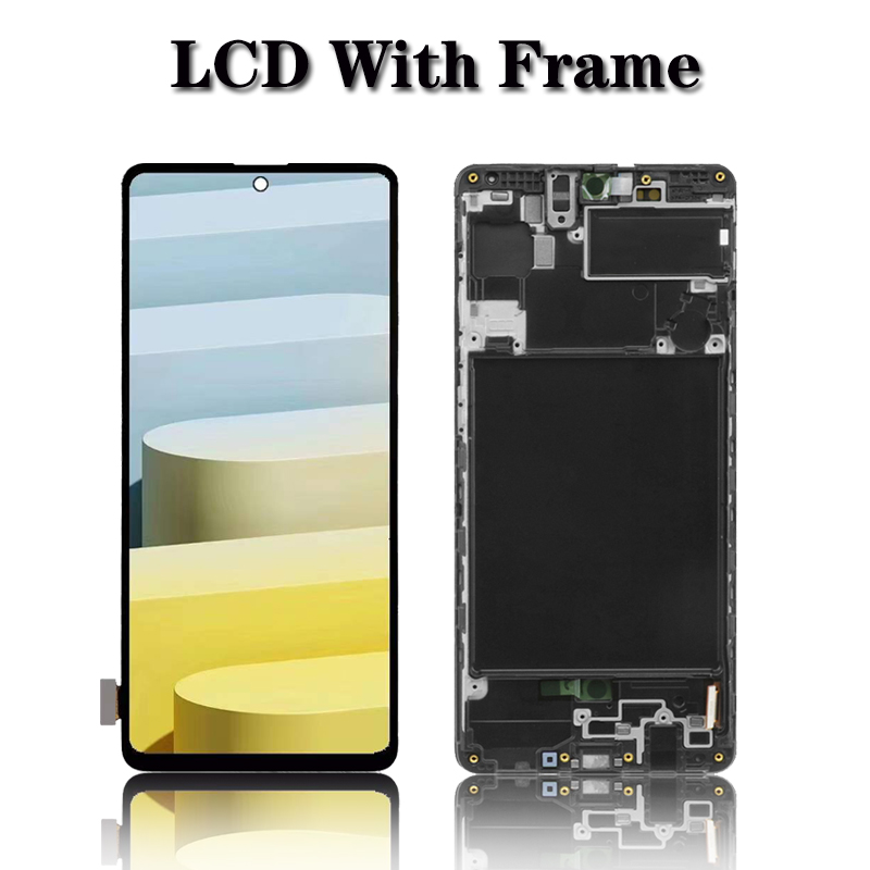 Ã‰cran tactile LCD Super AMOLED, avec empreinte digitale, pour Samsung Galaxy A71 A715 A715F A715W A715X, Original n° 3