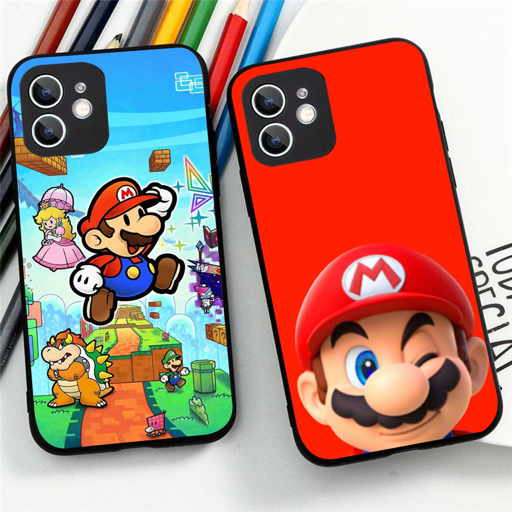 Coque KD-73 souple super-marios pour iPhone, compatible modÃ¨les 5, 5s, 6, 6S, 7, 8, X, SE, 13, Mini Plus Pro Max n° 5