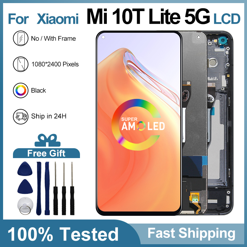 PiÃ¨ces de rechange de HÃ©bergements eur d'Ã©cran tactile d'affichage Ã  cristaux liquides pour Xiaomi Mi 10T Lite 5G, 6.67 pouces, original n° 1