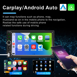 Autoradio Ã  Limitation Automobile, Lecteur VidÃ©o MP5, Sans Fil, Apple, Carplay, Android, Auto, Bluetooth, SystÃ¨mes Intelligents de Voiture, 7 Pouces small picture n° 3