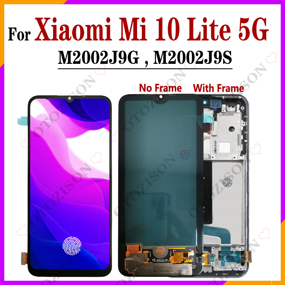 Ã‰cran tactile LCD Super Amoled de remplacement pour Xiaomi MI 10 Lite 5G, rÃ©paration pour MI10 Lite 5G ata 10lite M2002J9G M2002J9S n° 1