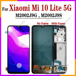 Ã‰cran tactile LCD Super Amoled de remplacement pour Xiaomi MI 10 Lite 5G, rÃ©paration pour MI10 Lite 5G ata 10lite M2002J9G M2002J9S