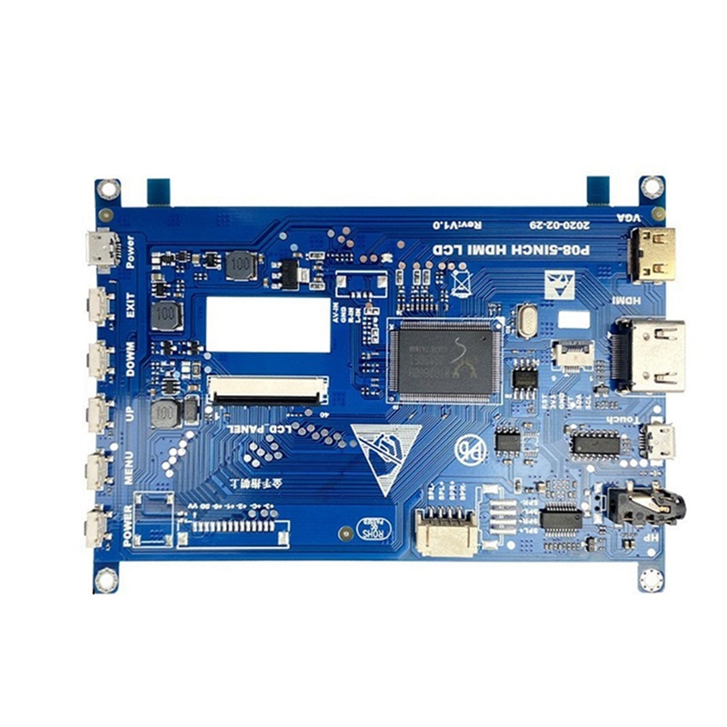 Support de carte de pilote d'affichage Ã  Ã©cran LCD, moniteur tactile LCD, carte de pilote pour Raspberry Pi, 800x480, 5 pouces n° 5